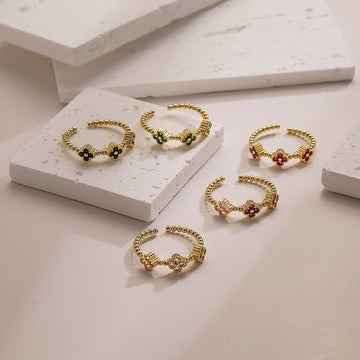 Fortune Clover Ring - Eterna Gleam