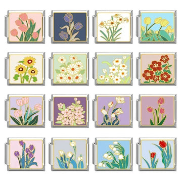 Italian Module Floral Elegance Bracelet - Eterna Gleam