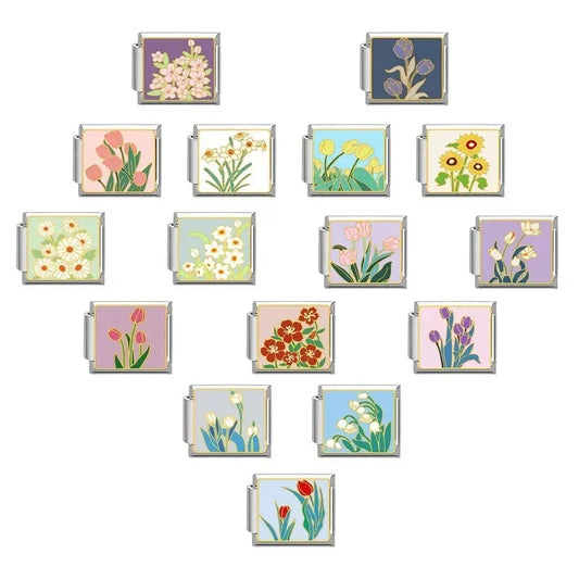 Italian Module Floral Elegance Bracelet - Eterna Gleam