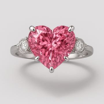Seraphine Rose Heart Ring - Eterna Gleam