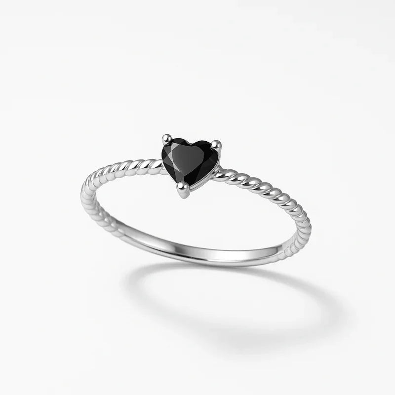 Midnight Heart Ring - Eterna Gleam