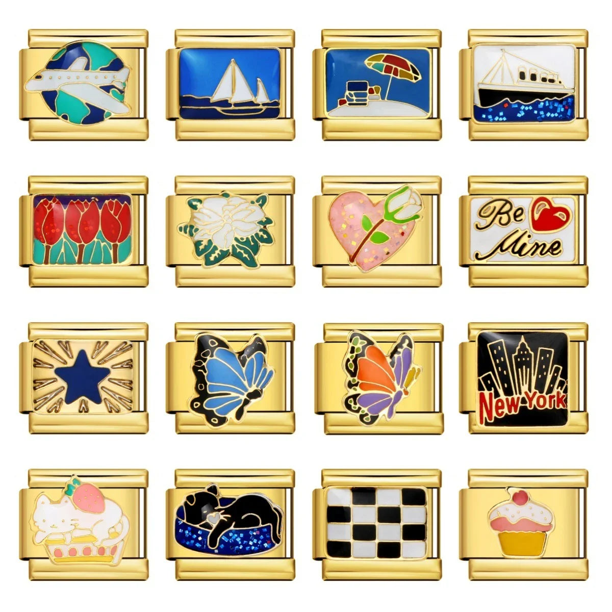 Italian Module Gold Bracelet - Eterna Gleam