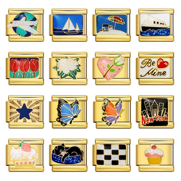 Italian Module Gold Bracelet - Eterna Gleam