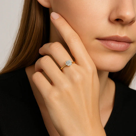 Alurea Solitaire Ring - Eterna Gleam